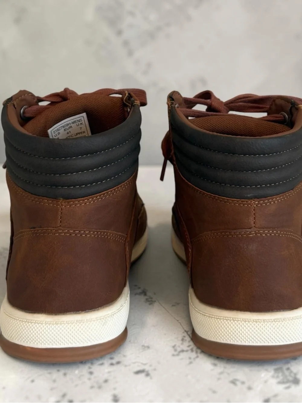 Levi's Men's Brown High-Top Sneakers / Boots - Size 8
